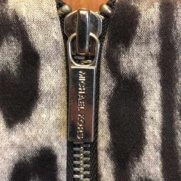 MICHAEL KORS Grey Animal Print Dress Size 2 - Picture 3 of 7